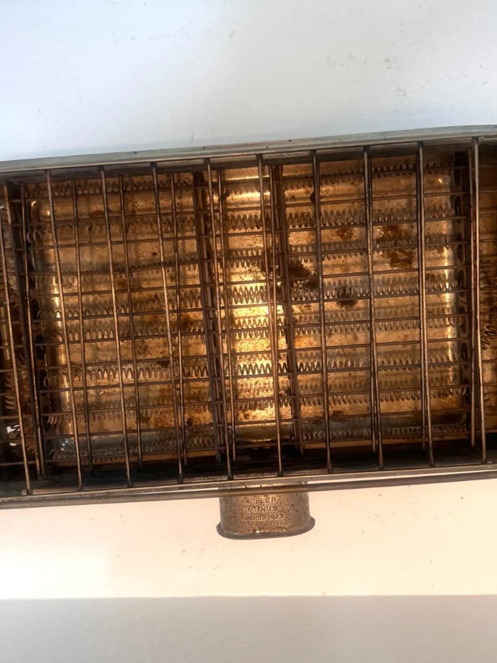 1920's Sunbeam Toaster - Works - Model B Electric Flip Toaster